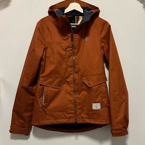 Volcom Women's Ski Jacket in Rust Orange